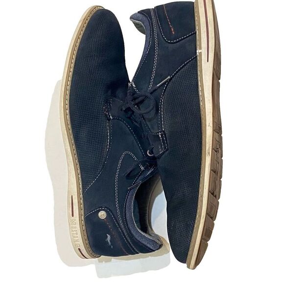 MUSTANG Men\'s dress shoe Oxford 4150-310-307 Navy SZ 46 US15 synthetic leather main image 8